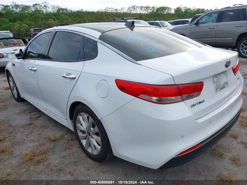 2018 Kia Optima Ex VIN: 5XXGU4L35JG233033 Lot: 40595691