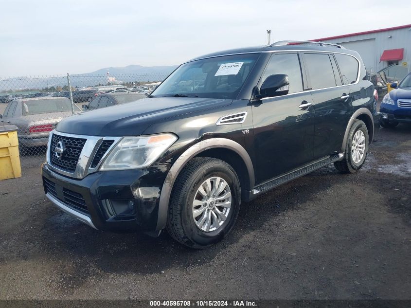 2017 Nissan Armada Sv VIN: JN8AY2ND6H9006207 Lot: 40595708