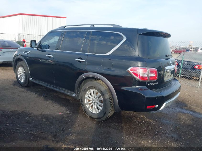 2017 Nissan Armada Sv VIN: JN8AY2ND6H9006207 Lot: 40595708