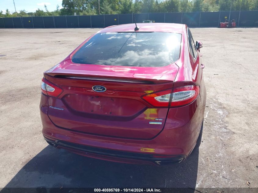 2016 Ford Fusion Se VIN: 3FA6P0H9XGR299554 Lot: 40595769