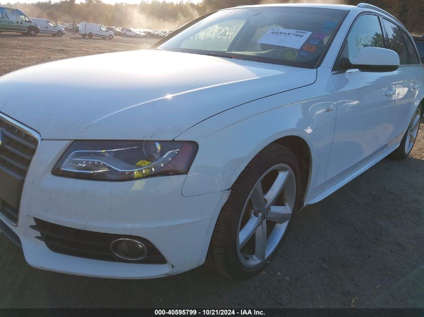 2012 Audi A4 2.0T Premium VIN: WAUWFAFL3CA070488 Lot: 40595799