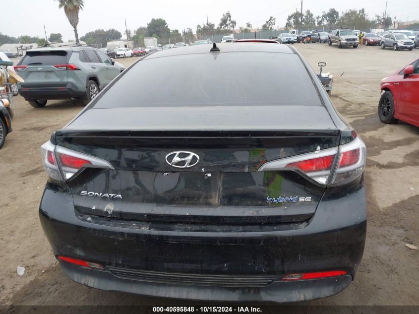 2017 Hyundai Sonata Hybrid Se VIN: KMHE24L36HA071007 Lot: 40595848