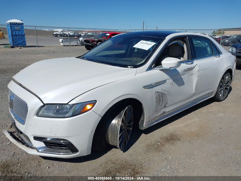 2019 Lincoln Continental Reserve VIN: 1LN6L9RP5K5600195 Lot: 40595865