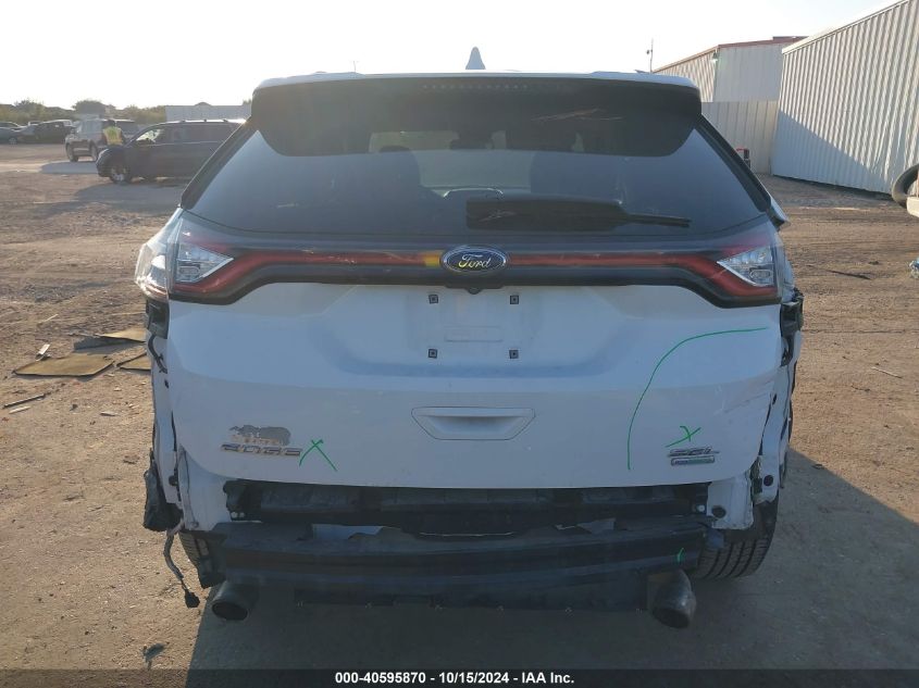 2017 Ford Edge Sel VIN: 2FMPK3J96HBB79223 Lot: 40595870