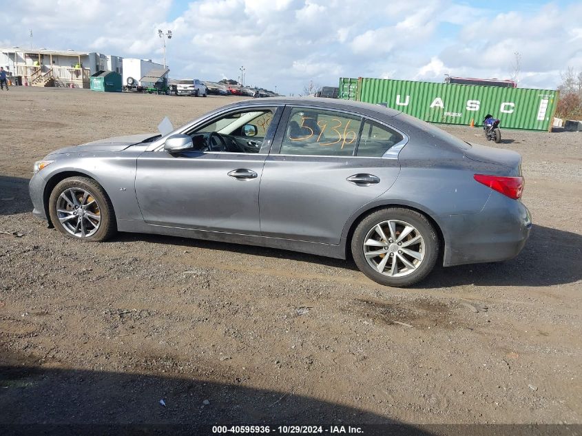 2014 Infiniti Q50 Premium VIN: JN1BV7AR6EM702195 Lot: 40595936