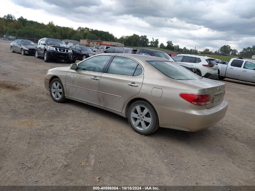 2005 Lexus Es 330 VIN: JTHBA30G855102787 Lot: 40596084