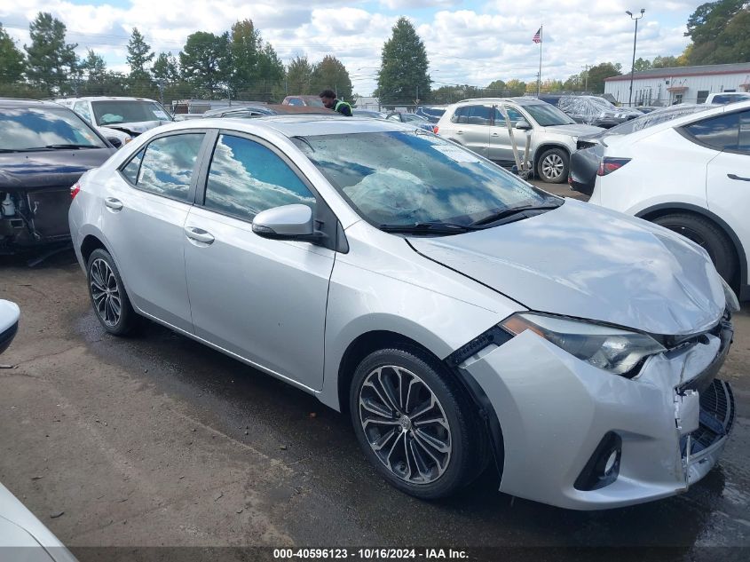 2015 Toyota Corolla S Plus VIN: 5YFBURHE2FP341268 Lot: 40596123