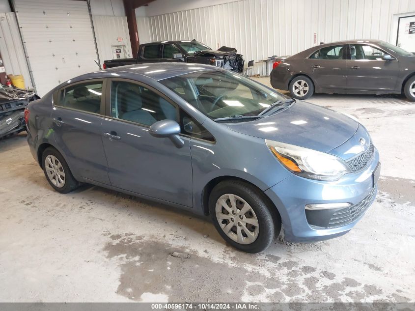 2016 Kia Rio Lx VIN: KNADM4A3XG6689264 Lot: 40596174