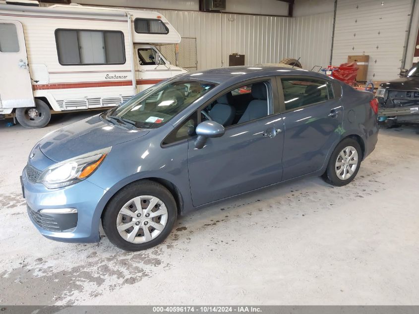 2016 Kia Rio Lx VIN: KNADM4A3XG6689264 Lot: 40596174