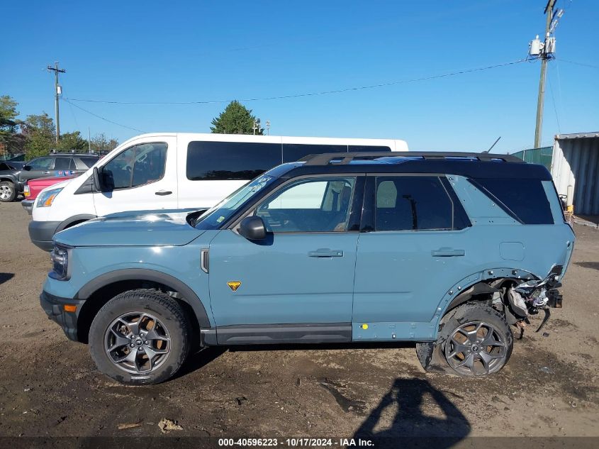 2021 Ford Bronco Sport Badlands VIN: 3FMCR9D93MRA01113 Lot: 40596223