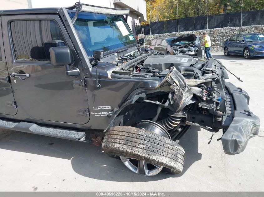 2016 Jeep Wrangler Unlimited Sport VIN: 1C4HJWDG1GL311391 Lot: 40596225