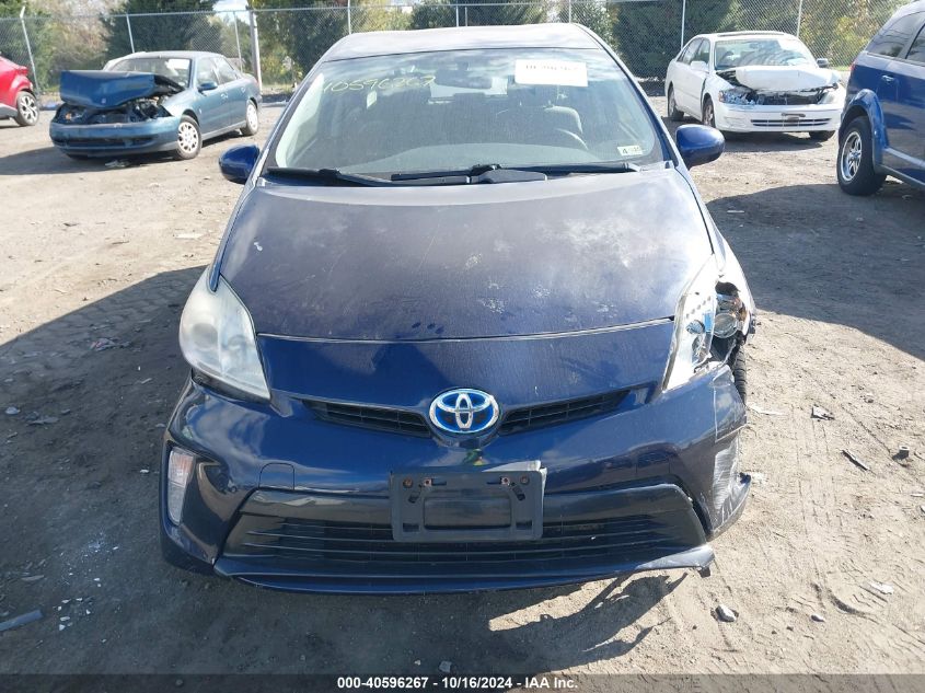 2014 Toyota Prius Two VIN: JTDKN3DUXE1745168 Lot: 40596267