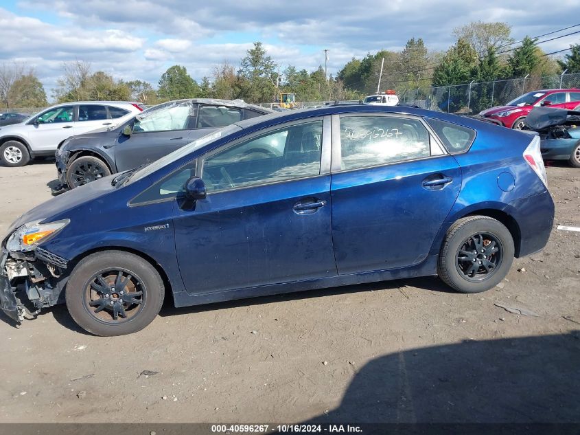 2014 Toyota Prius Two VIN: JTDKN3DUXE1745168 Lot: 40596267