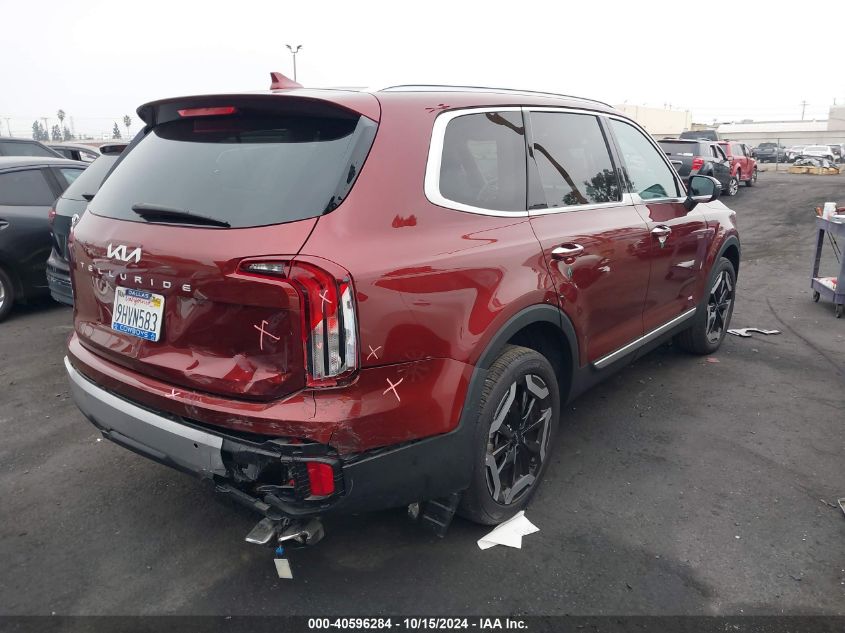 2024 Kia Telluride S VIN: 5XYP64GCXRG423874 Lot: 40596284