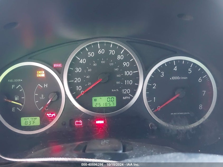 2006 Subaru Impreza Outback Sport VIN: JF1GG68666G806548 Lot: 40596286