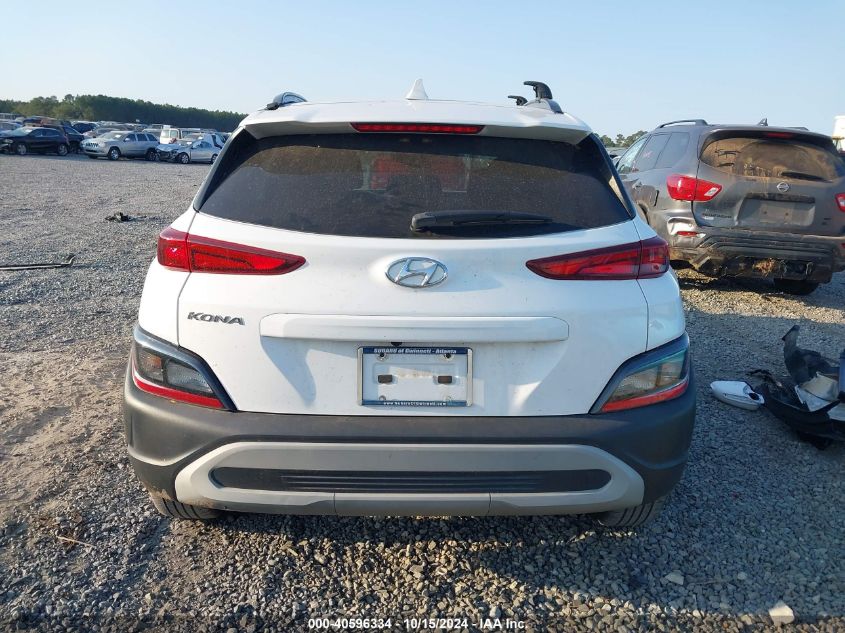 2022 Hyundai Kona Sel VIN: KM8K62AB9NU871011 Lot: 40596334