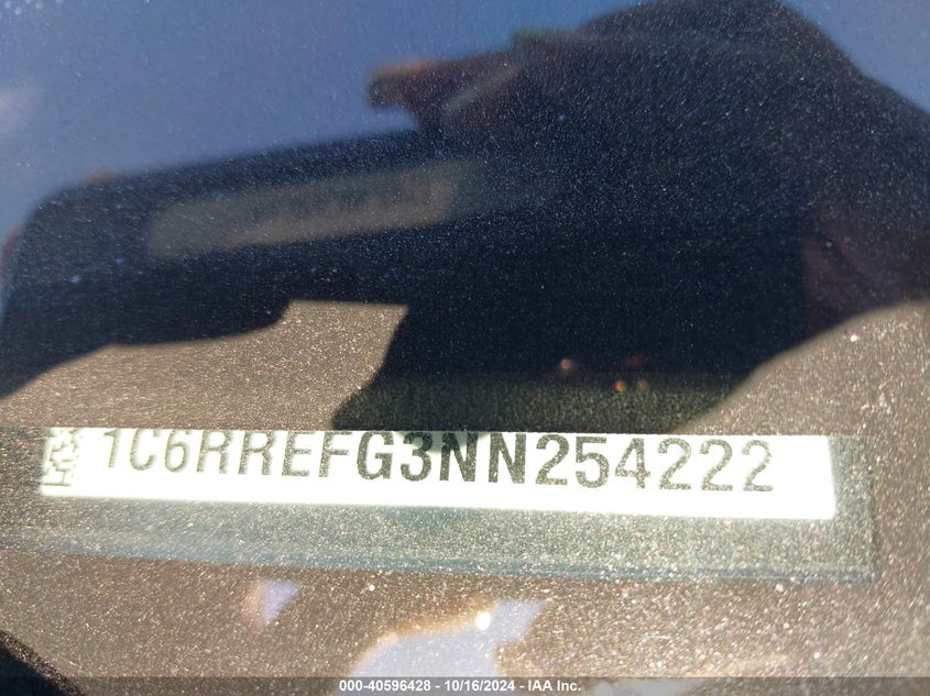 2022 Ram 1500 Lone Star 4X2 5'7 Box VIN: 1C6RREFG3NN254222 Lot: 40596428