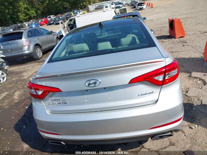 2016 Hyundai Sonata Limited VIN: 5NPE34AF8GH399339 Lot: 40596454