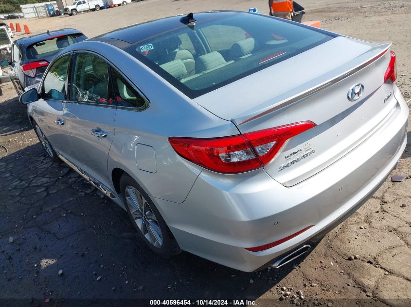 2016 Hyundai Sonata Limited VIN: 5NPE34AF8GH399339 Lot: 40596454