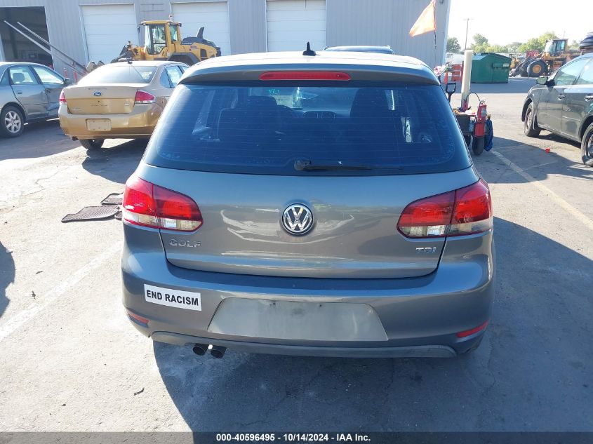 2012 Volkswagen Golf Tdi 4-Door VIN: WVWDM7AJ5CW342180 Lot: 40596495