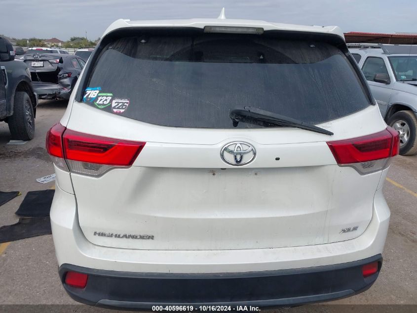 2019 Toyota Highlander Se VIN: 5TDKZRFH8KS552846 Lot: 40596619