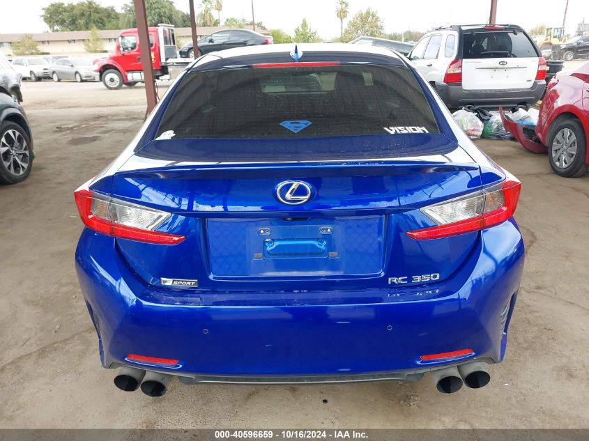 2015 Lexus Rc 350 VIN: JTHHE5BC3F5009536 Lot: 40596659