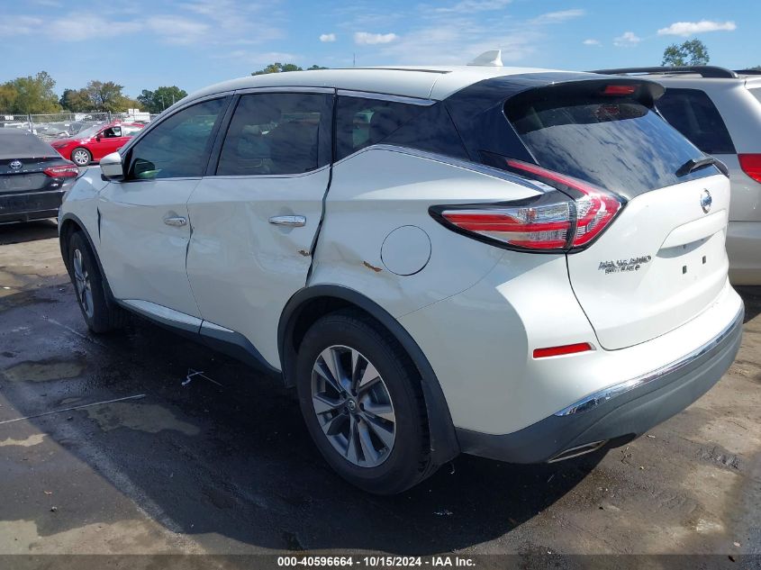 2017 Nissan Murano S VIN: 5N1AZ2MH3HN189890 Lot: 40596664