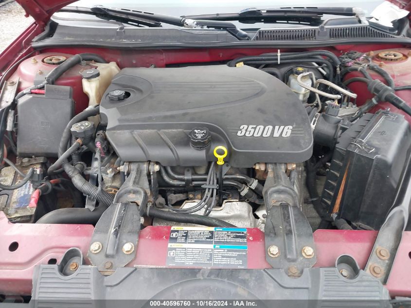 2006 Chevrolet Impala Lt VIN: 2G1WT58K569241886 Lot: 40596760