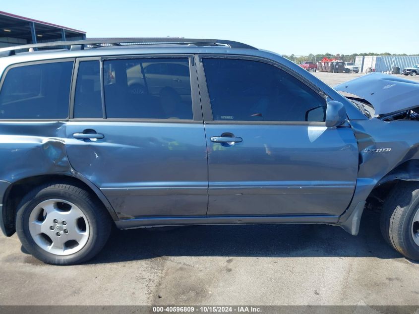 2004 Toyota Highlander Limited V6 VIN: JTEDP21A640026149 Lot: 40596809