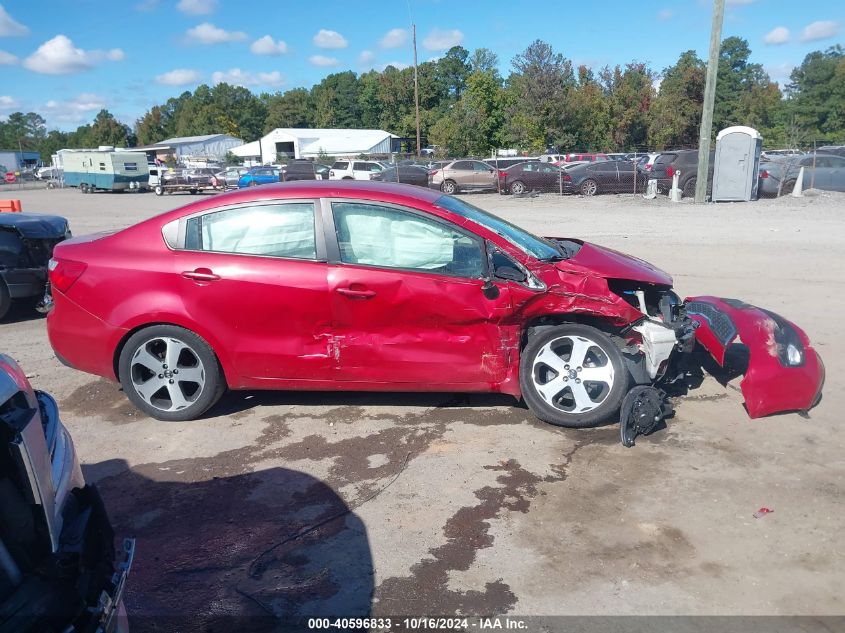 2013 Kia Rio Sx VIN: KNADN4A37D6302811 Lot: 40596833