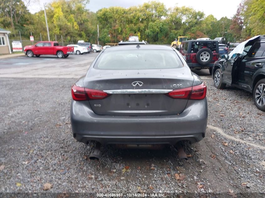 2018 Infiniti Q50 3.0T Luxe VIN: JN1EV7AR0JM431707 Lot: 40596957