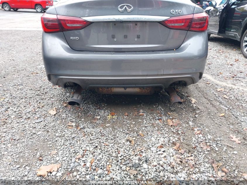 2018 Infiniti Q50 3.0T Luxe VIN: JN1EV7AR0JM431707 Lot: 40596957