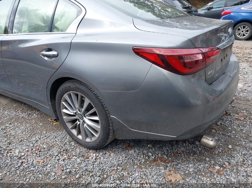 2018 Infiniti Q50 3.0T Luxe VIN: JN1EV7AR0JM431707 Lot: 40596957