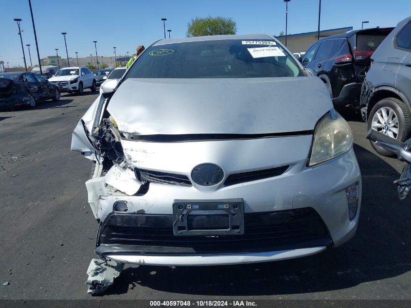 2013 Toyota Prius Two VIN: JTDKN3DU5D5573560 Lot: 40597048