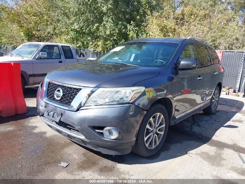 2014 Nissan Pathfinder Sl VIN: 5N1AR2MM3EC662756 Lot: 40597066