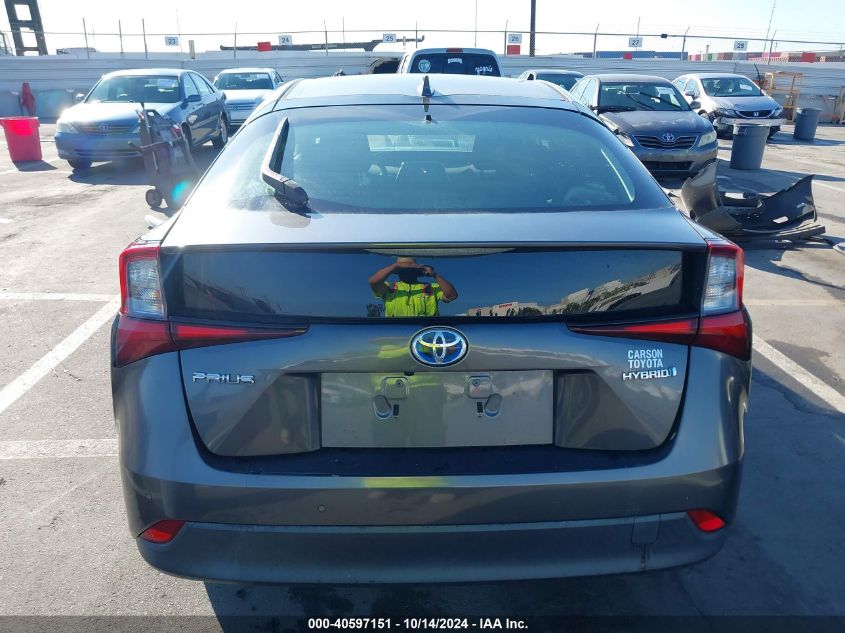 2019 Toyota Prius Le VIN: JTDKARFU1K3084092 Lot: 40597151