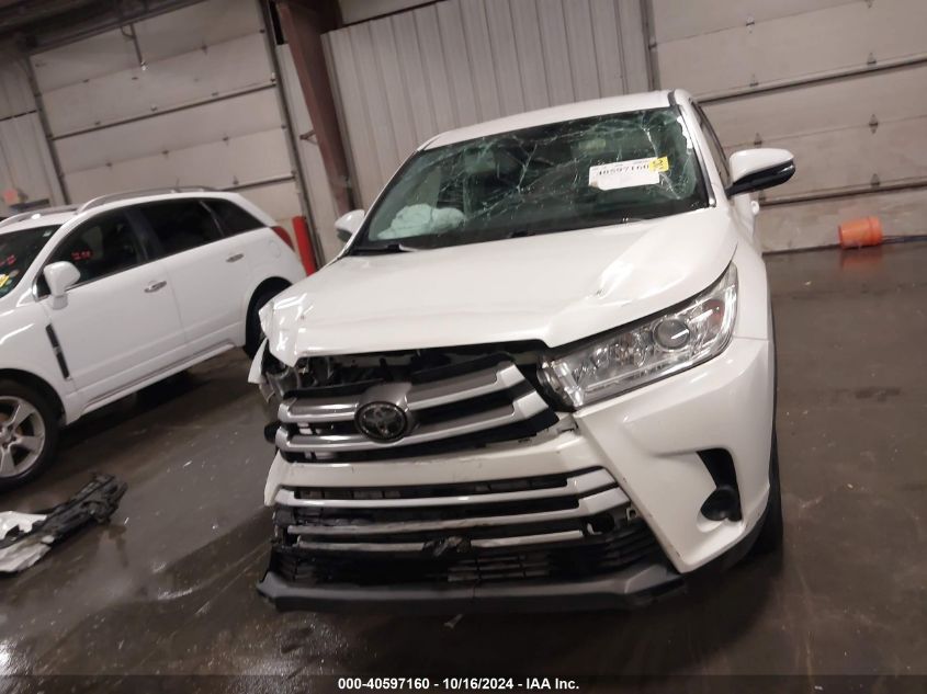 2019 Toyota Highlander Le VIN: 5TDZZRFH5KS303774 Lot: 40597160