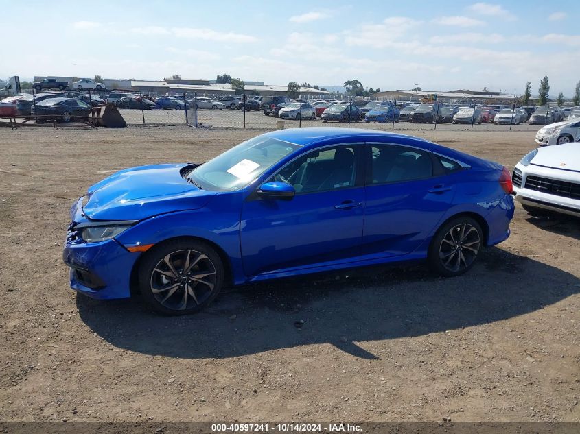 2019 Honda Civic Sport VIN: 19XFC2F86KE201678 Lot: 40597241