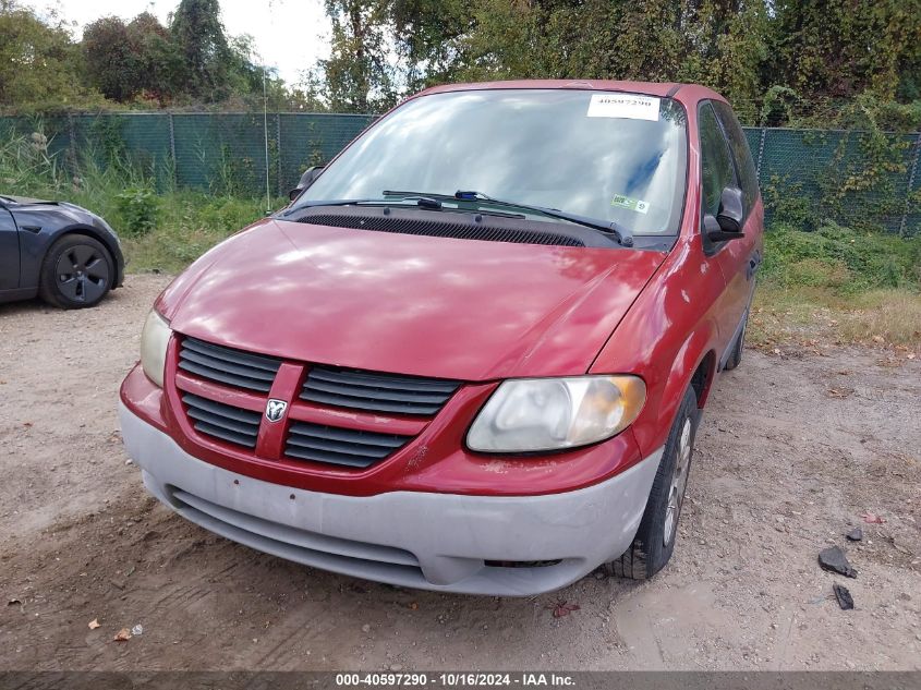 2006 Dodge Caravan Se VIN: 1D4GP25B96B650462 Lot: 40597290