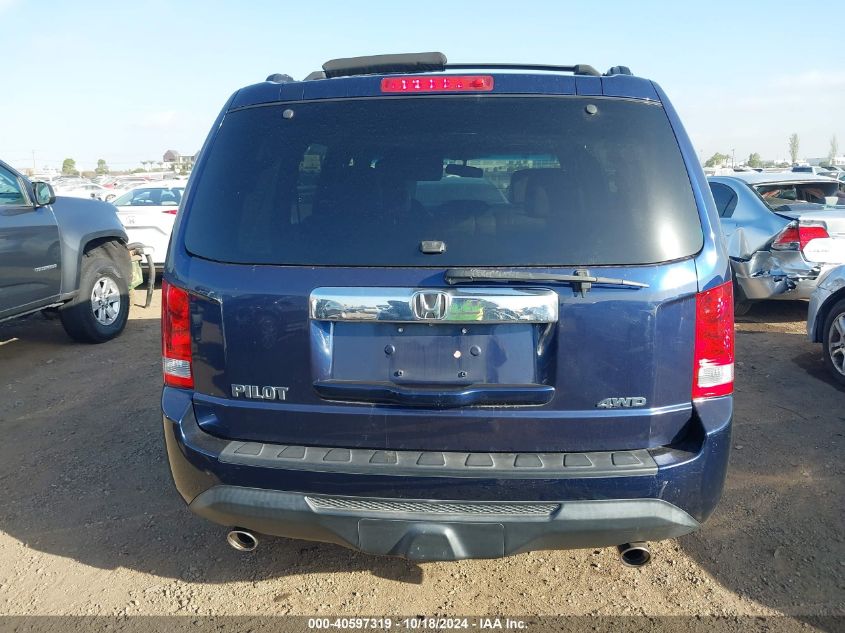 2013 Honda Pilot Ex-L VIN: 5FNYF4H54DB086154 Lot: 40597319