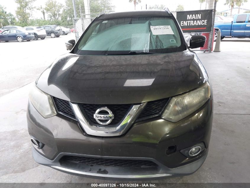 2016 Nissan Rogue Sv VIN: 5N1AT2MT0GC792554 Lot: 40597326