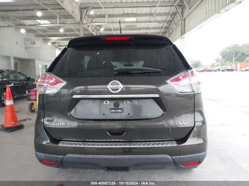 2016 Nissan Rogue Sv VIN: 5N1AT2MT0GC792554 Lot: 40597326