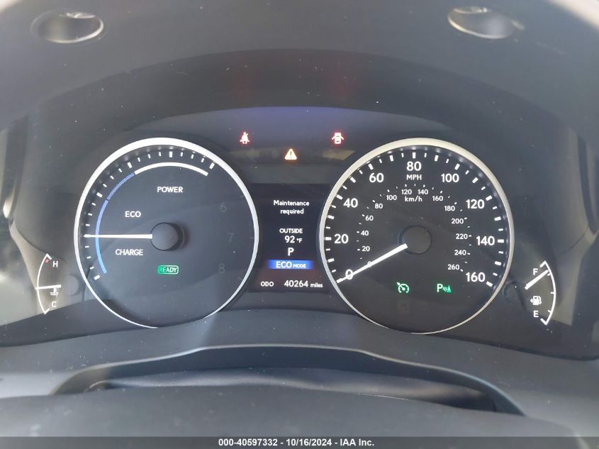 2015 Lexus Es 300H VIN: JTHBW1GG5F2086353 Lot: 40597332