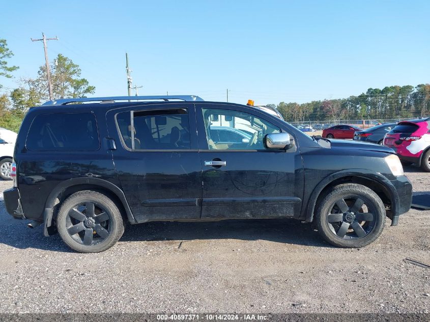 2011 Nissan Armada Sl VIN: 5N1BA0NDXBN600835 Lot: 40597371