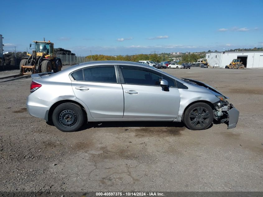 2013 Honda Civic Lx VIN: 19XFB2E58DE008560 Lot: 40597375