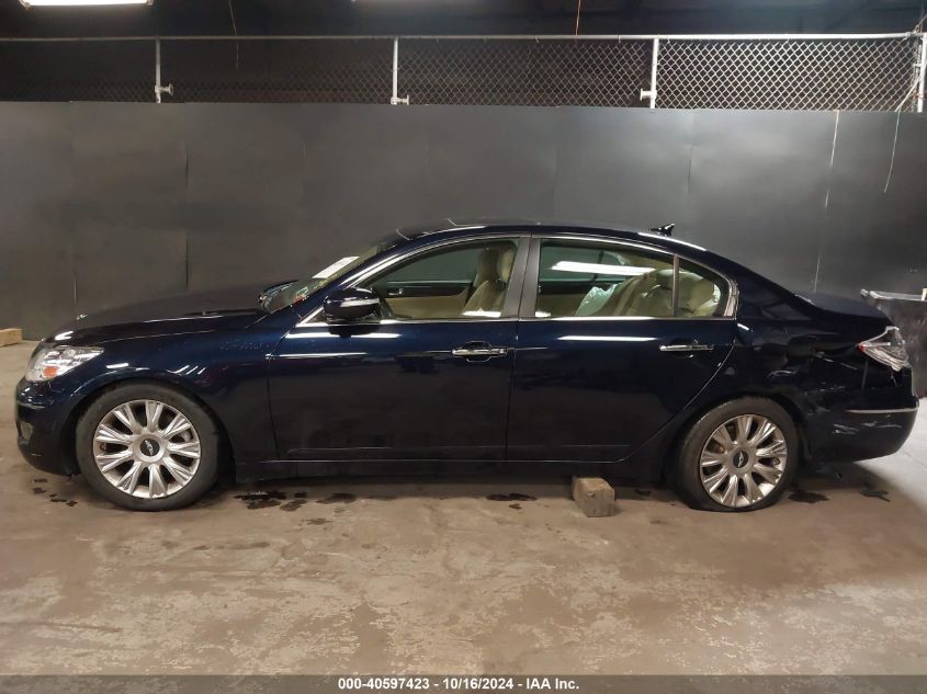 2010 Hyundai Genesis 3.8 VIN: KMHGC4DE9AU082125 Lot: 40597423