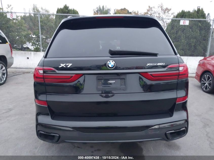 2020 BMW X7 xDrive40I VIN: 5UXCW2C0XL9D43192 Lot: 40597438