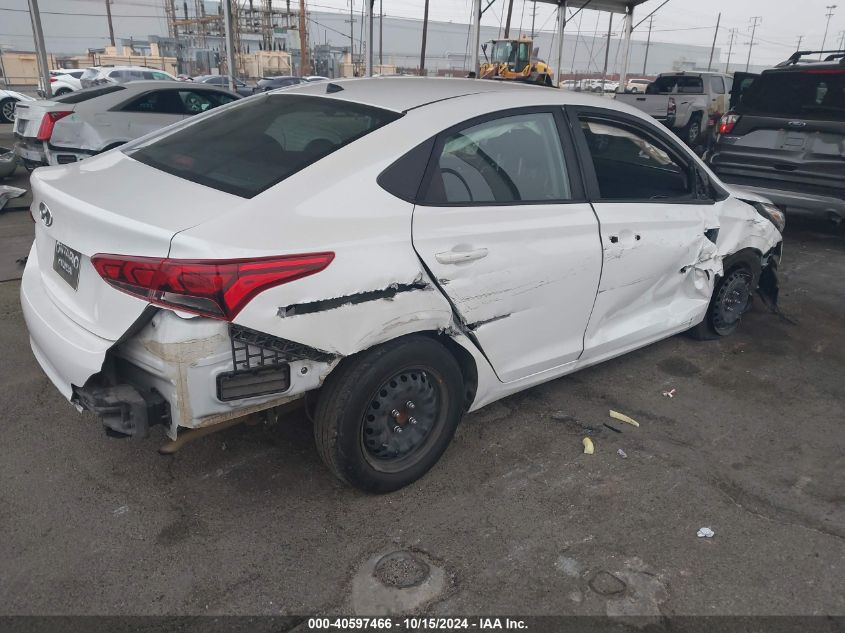 2022 Hyundai Accent Se VIN: 3KPC24A60NE165546 Lot: 40597466