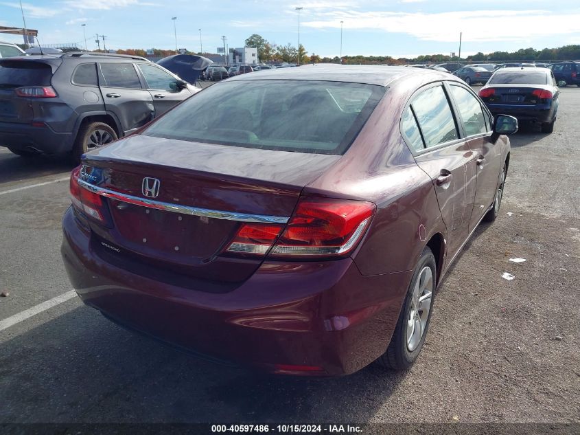 2013 Honda Civic Lx VIN: 19XFB2F50DE203356 Lot: 40597486