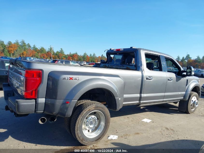 2022 Ford F-450 Platinum VIN: 1FT8W4DT5NEG09611 Lot: 40597498